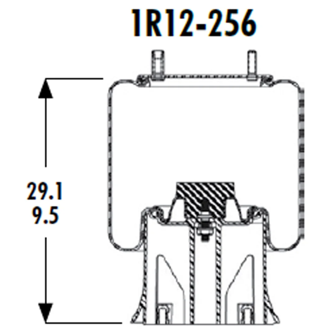 PULMON DE SUSPENSION 1T15M-11 1R12-256 FREIGHTLINER M2 (9321,9367) SEM LASTIK - Image 3