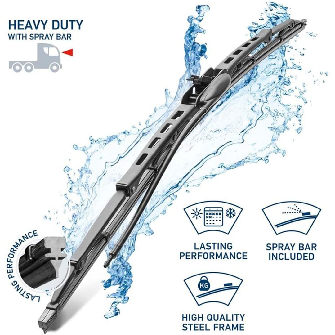 PAR PLUMILLA LIMPIAPARABRISAS 26" CON ROCIADOR HELLA - Image 3