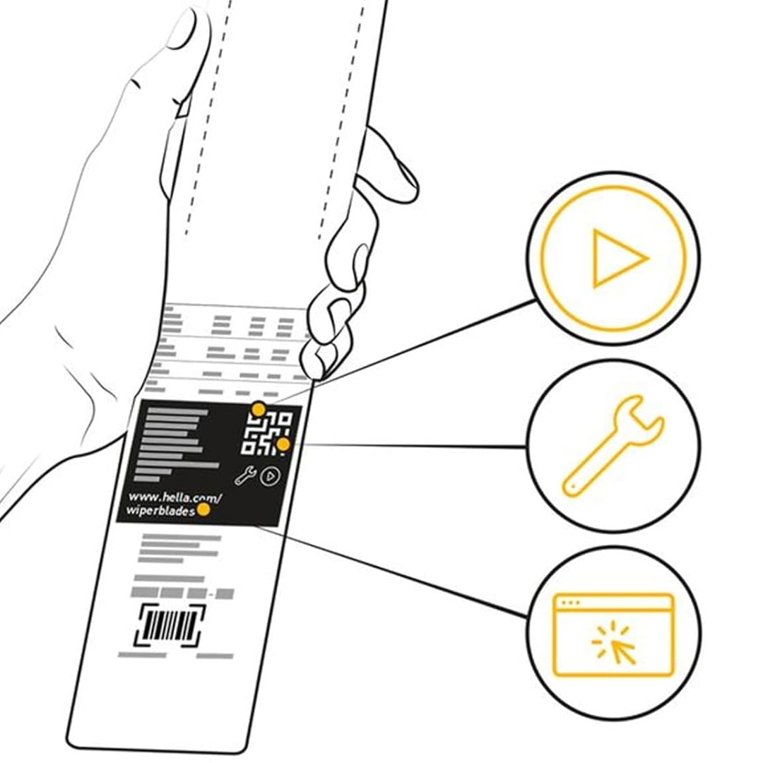 PAR PLUMILLA LIMPIAPARABRISAS 26" CON ROCIADOR HELLA - Image 4