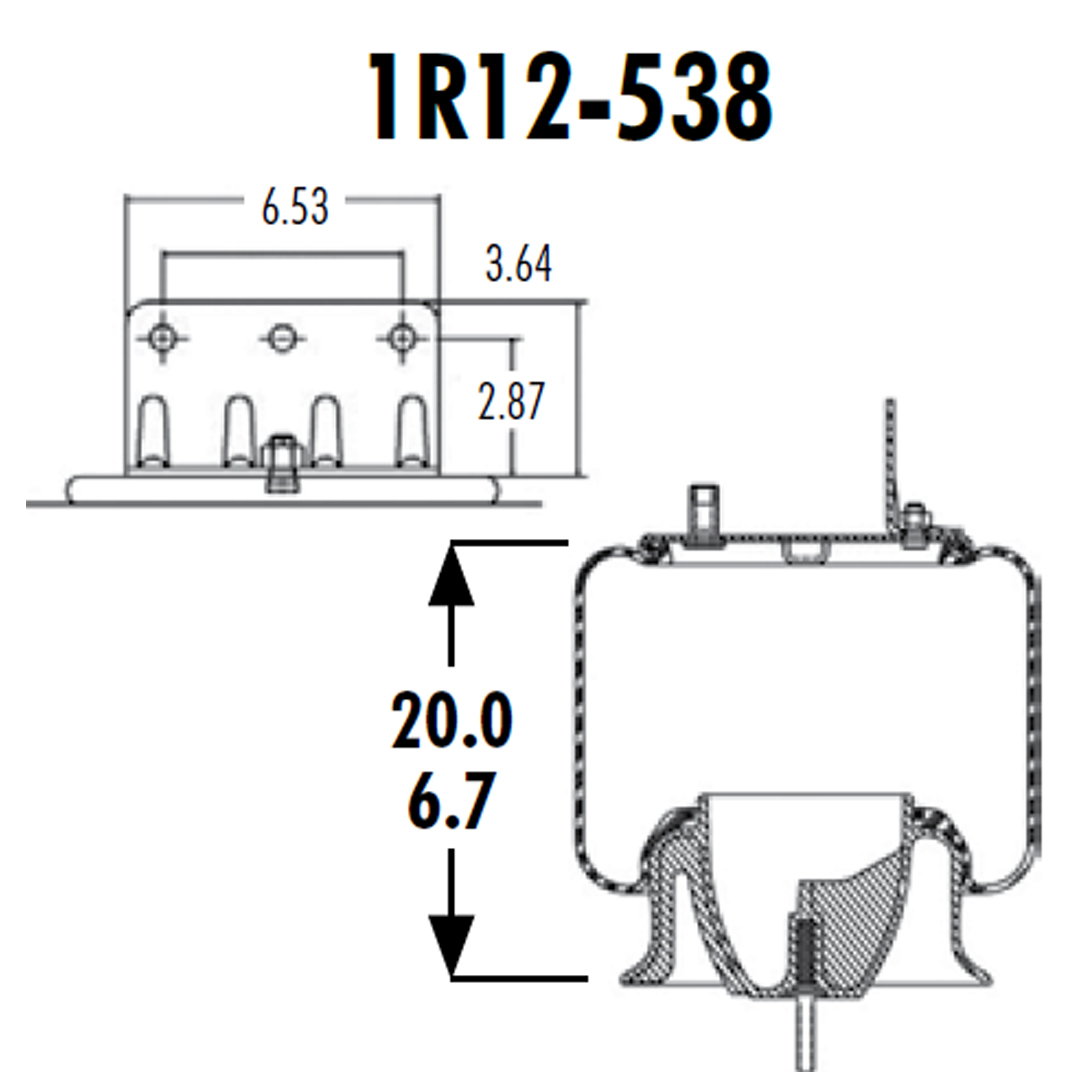 PULMON DE SUSPENSION 1T15M-8 1R12-538 SPRINGRIDE - Image 5
