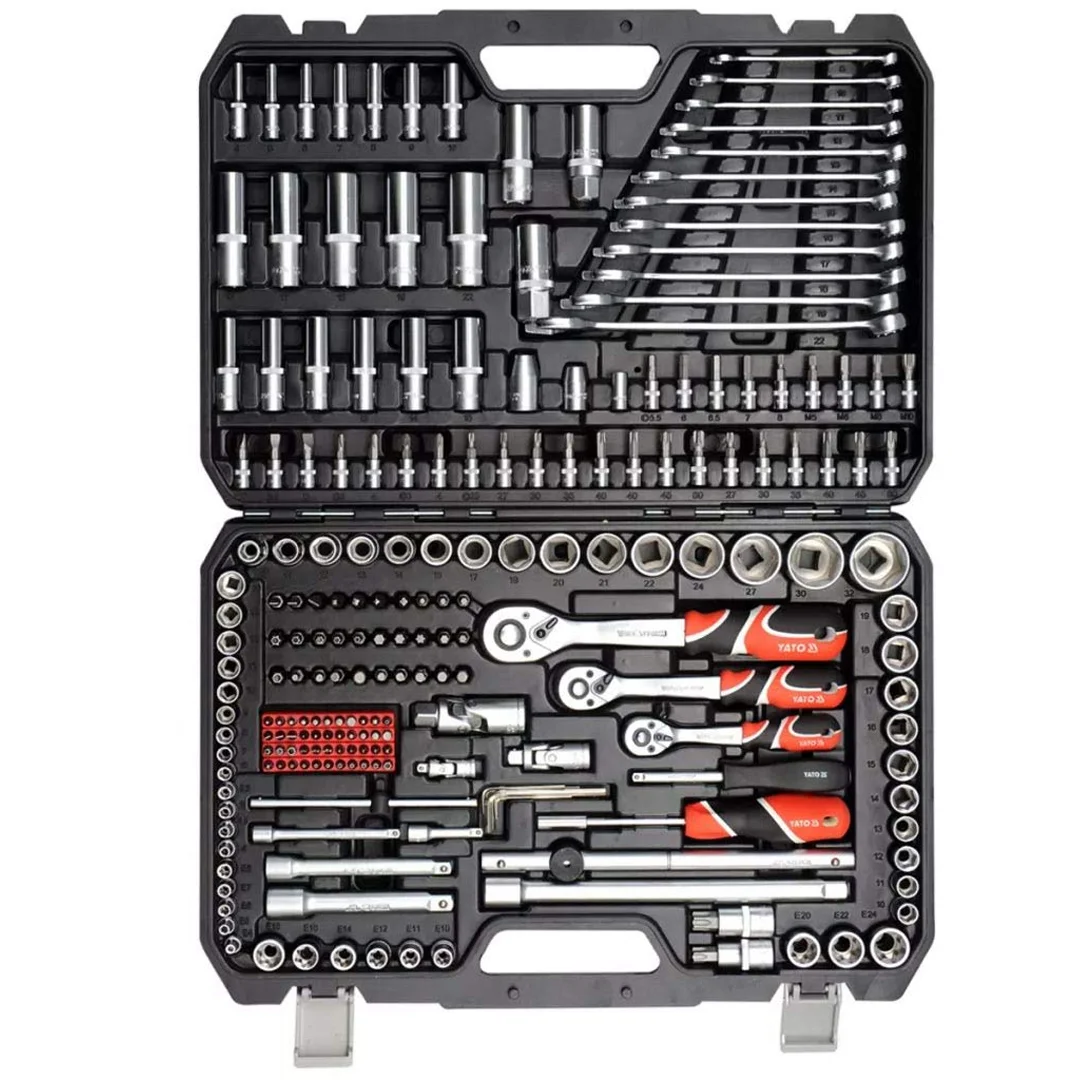 SET JUEGO DE DADOS 1/4", 3/8" Y 1/2" 215 PIEZAS YATO - Image 4