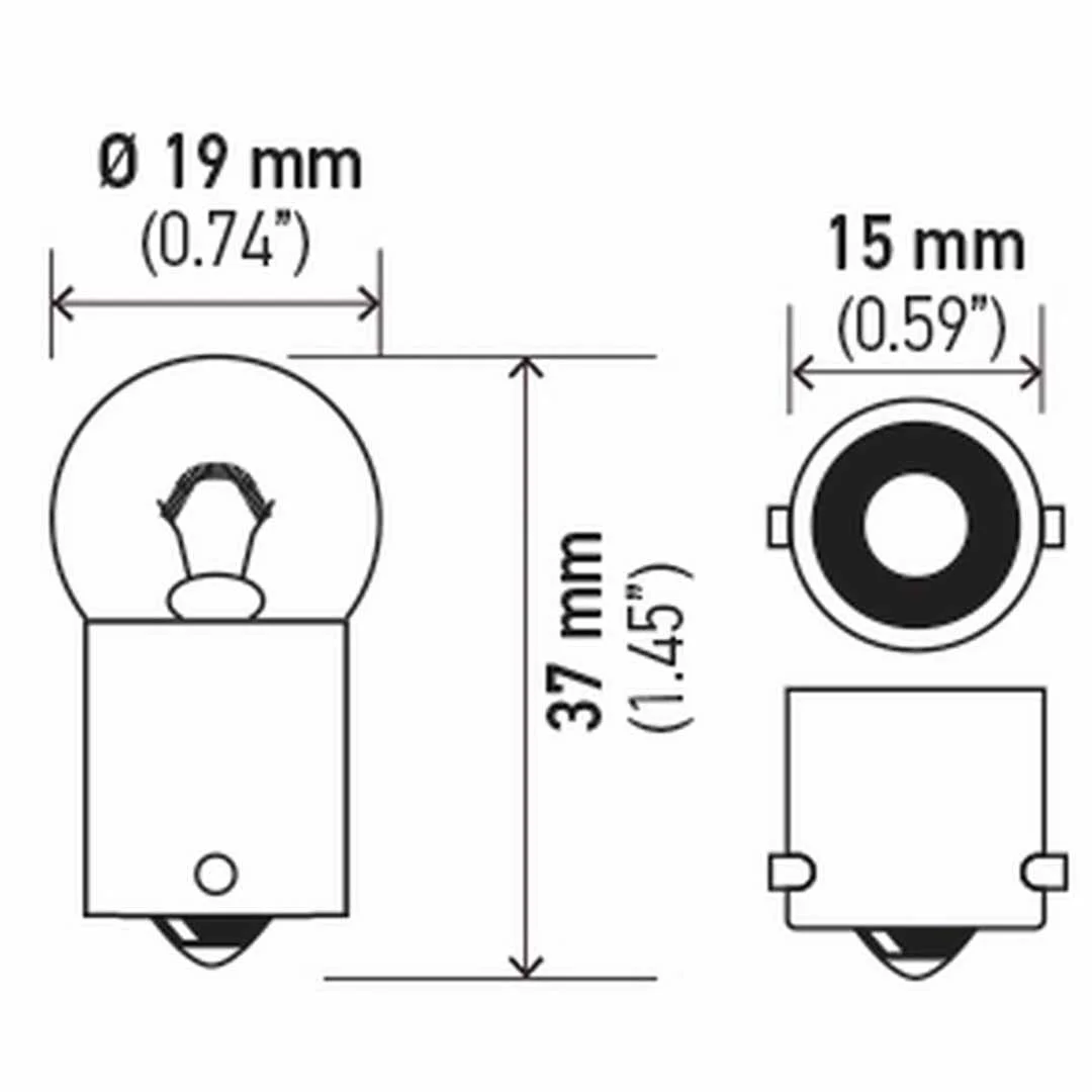 AMPOLLETA GLOBO CHICO 24V 5W HELLA - Image 3