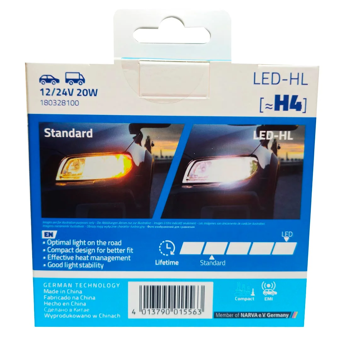 KIT AMPOLLETAS LED H4 12-24V 24W NARVA - Image 9