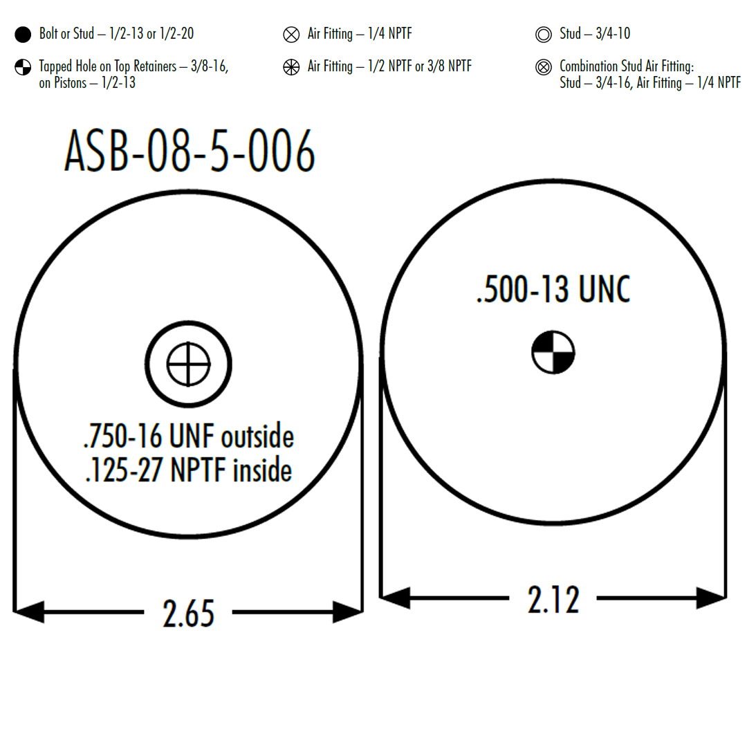PULMON DE CABINA CAMIONES AMERICANOS 1S5-005 GOODYEAR - Image 2