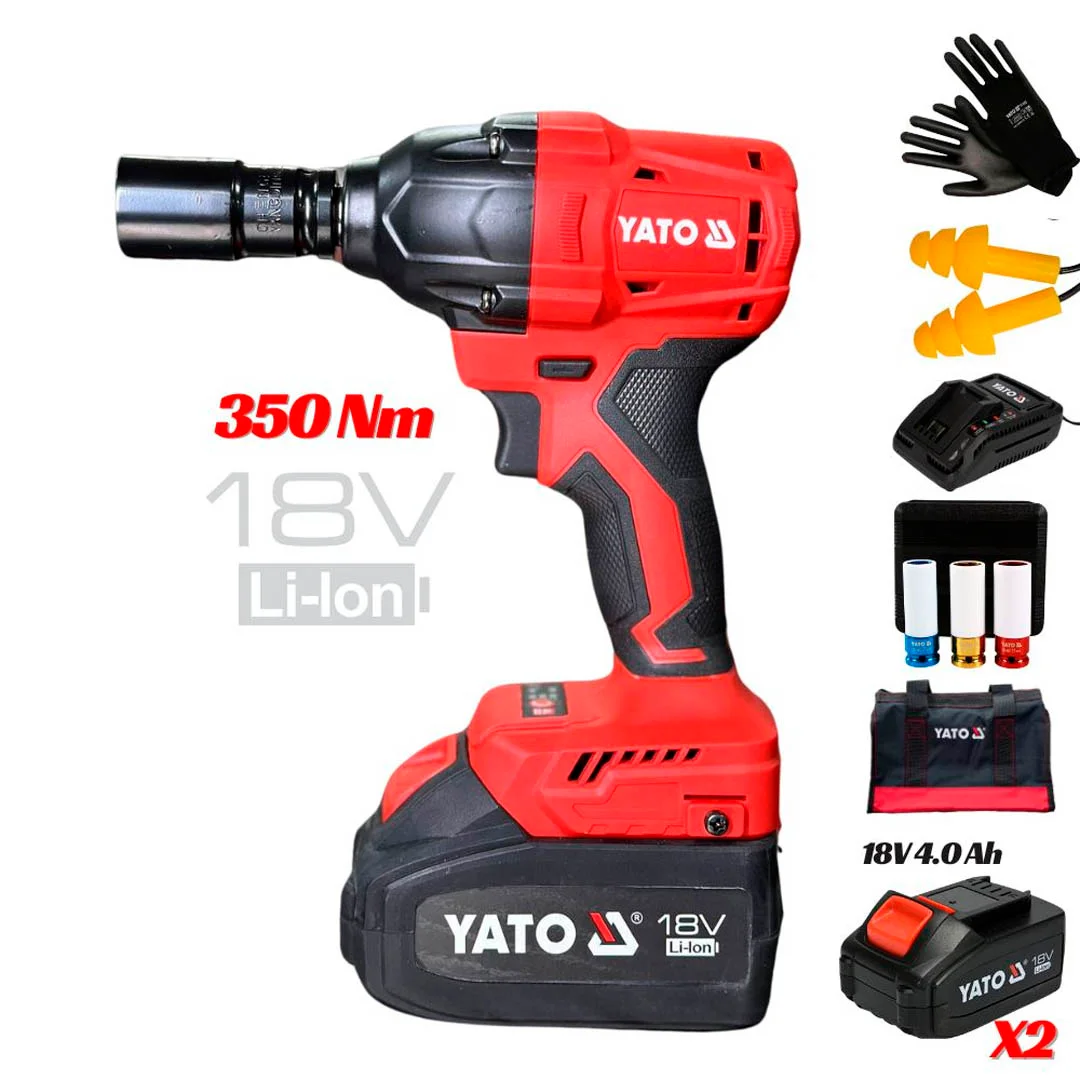 LLAVE PISTOLA DE IMPACTO 1/2" 18V 350 NM YATO - Image 2
