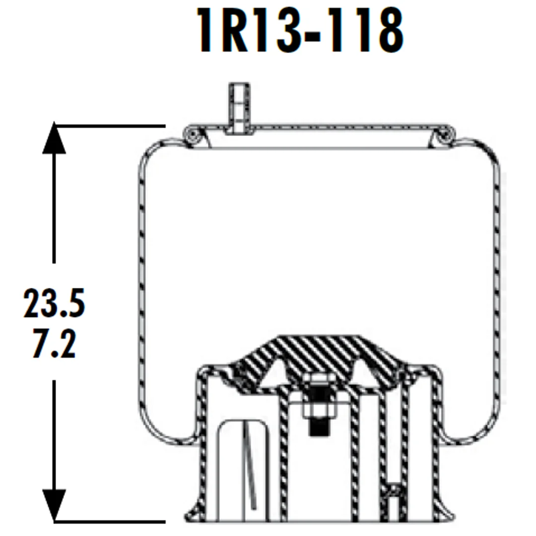 PULMON DE SUSPENSION 1T17CL-9,5 1R13-118 (9580) SPRINGRIDE - Image 3