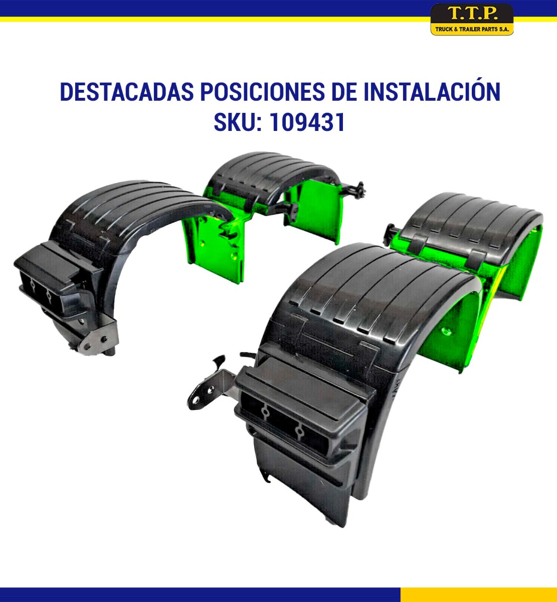 GUARDAFANGO FRONTAL TRASERO VOLVO Y RENAULT - Image 2