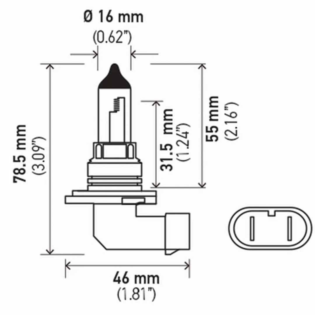 AMPOLLETA HALÓGENA HB4 9006 12V 55W HELLA - Image 3