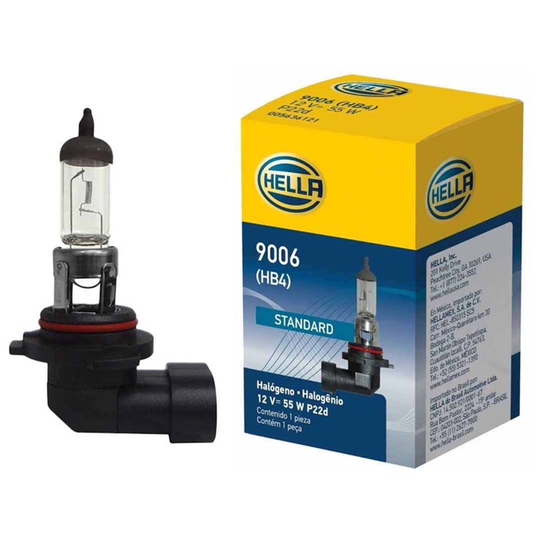 AMPOLLETA HALÓGENA HB4 9006 12V 55W HELLA