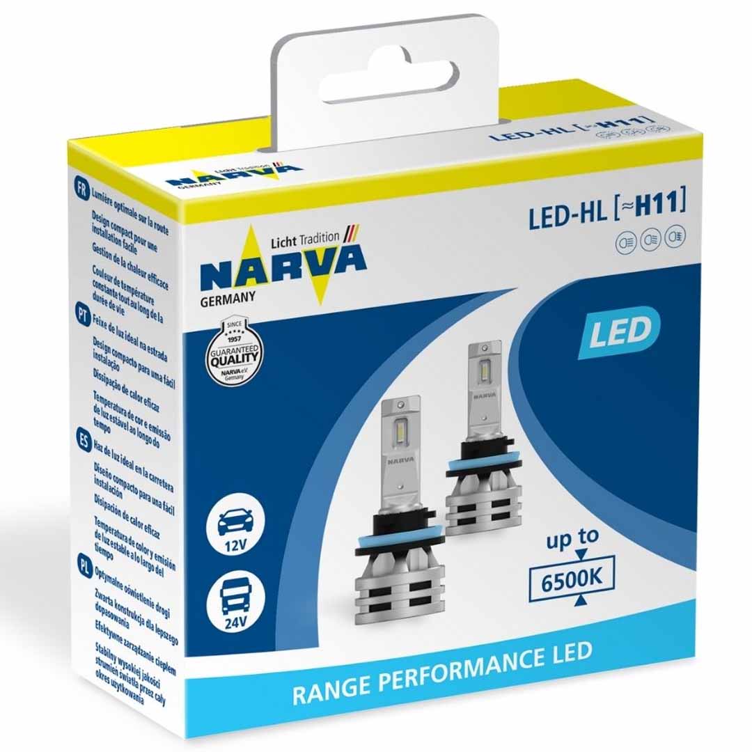 KIT AMPOLLETAS LED H11 12-24V 24W NARVA