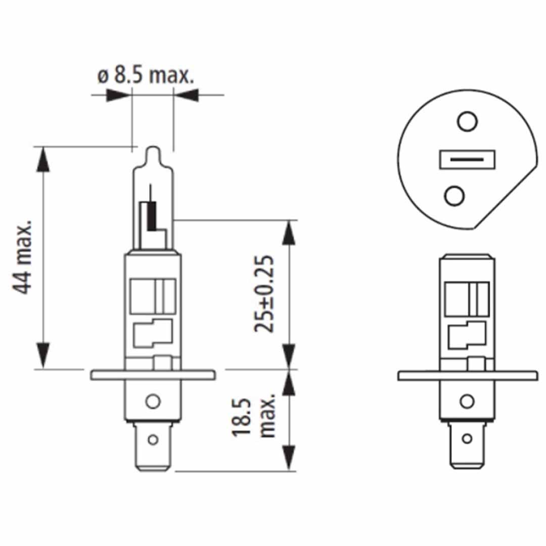 AMPOLLETA HALÓGENA H1 12V 55W NARVA - Image 3