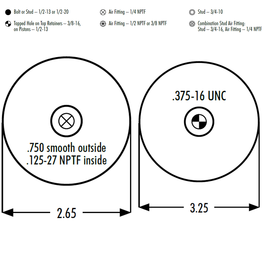 PULMON DE CABINA CAMION INTERNATIONAL 1S4.5-179 GOODYEAR - Image 2