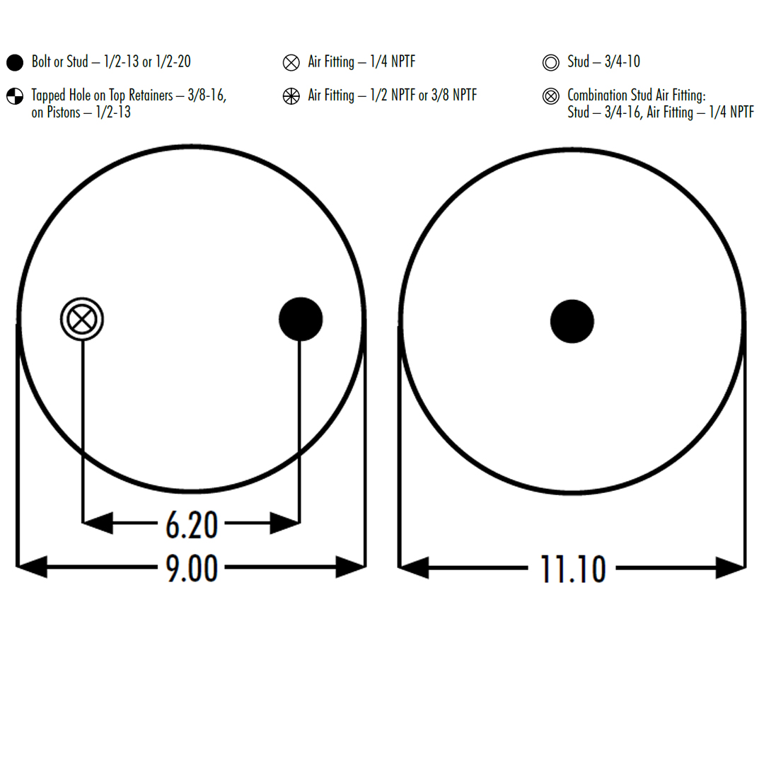 PULMON DE SUSPENSION 1T15ZR-6 1R12-303 SPRINGRIDE - Image 5