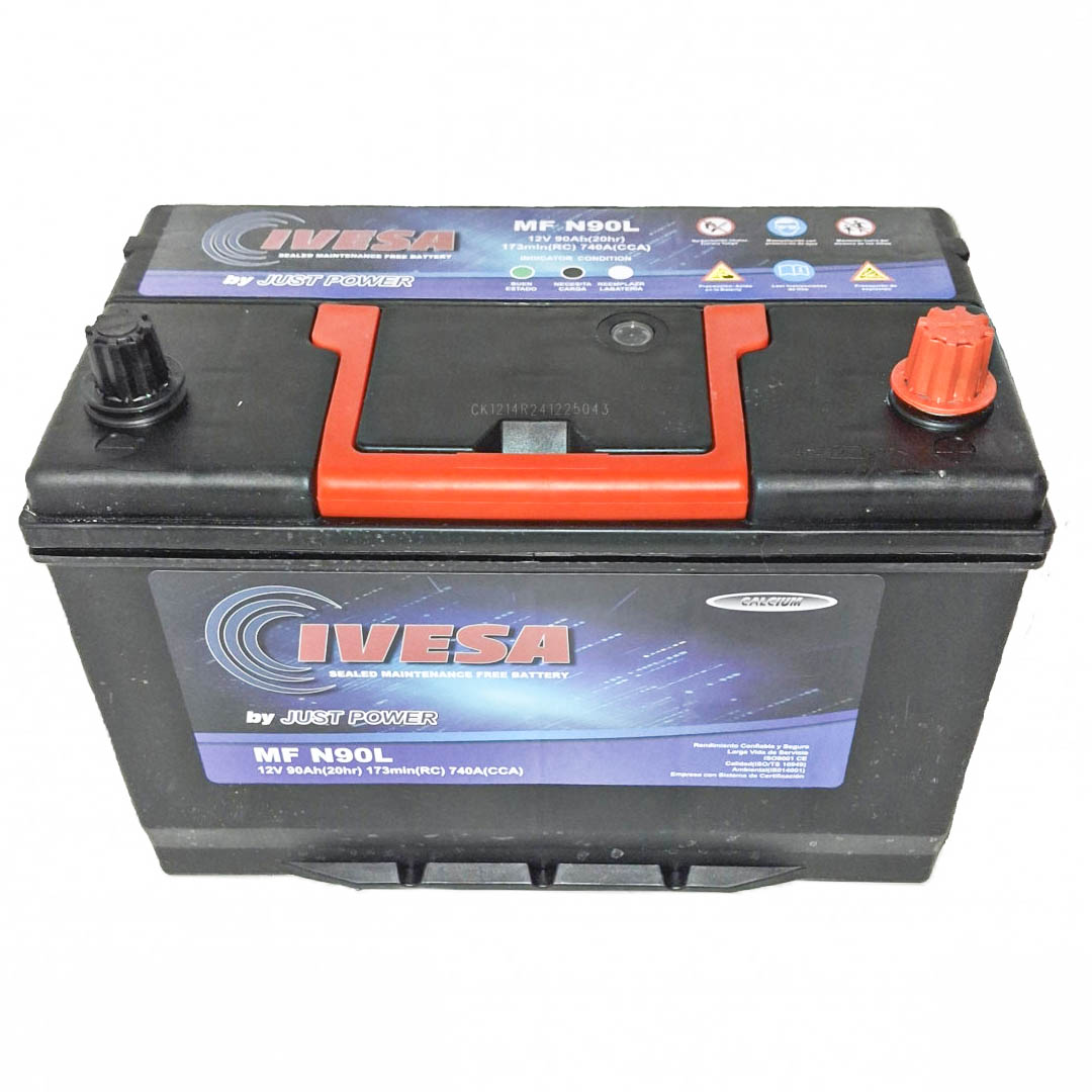 BATERIA 12V 90 AH 740 CCA BORNE + DER JUST POWER