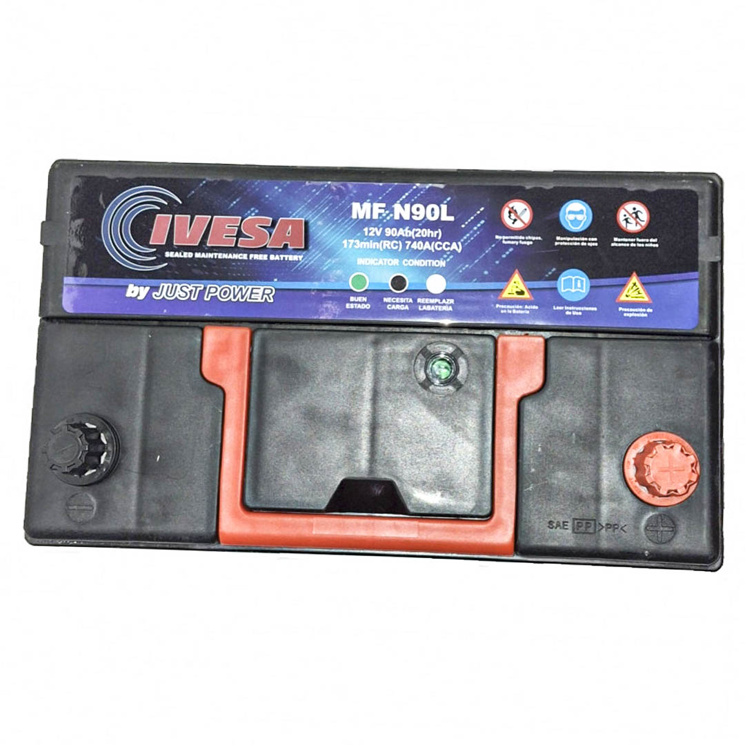 BATERIA 12V 90 AH 740 CCA BORNE + DER JUST POWER - Image 2