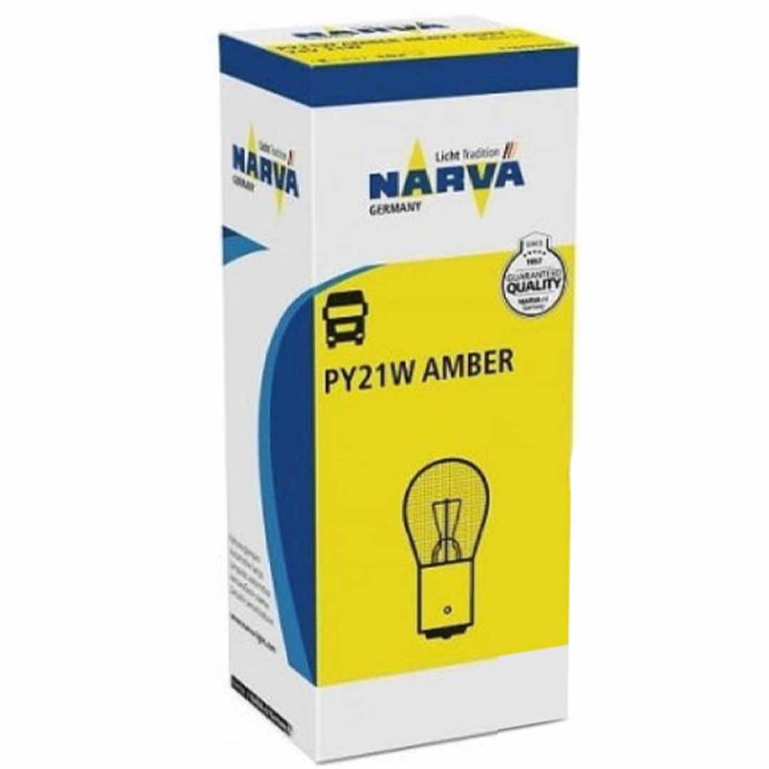 AMPOLLETA GLOBO GRANDE 24V 21W ÁMBAR NARVA - Image 2
