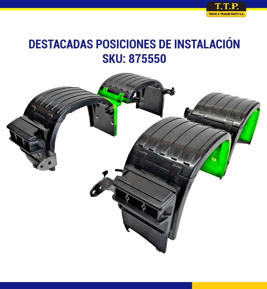 GUARDAFANGO FRONTAL TRASERO DAF XF/CF 1875550 - Image 2