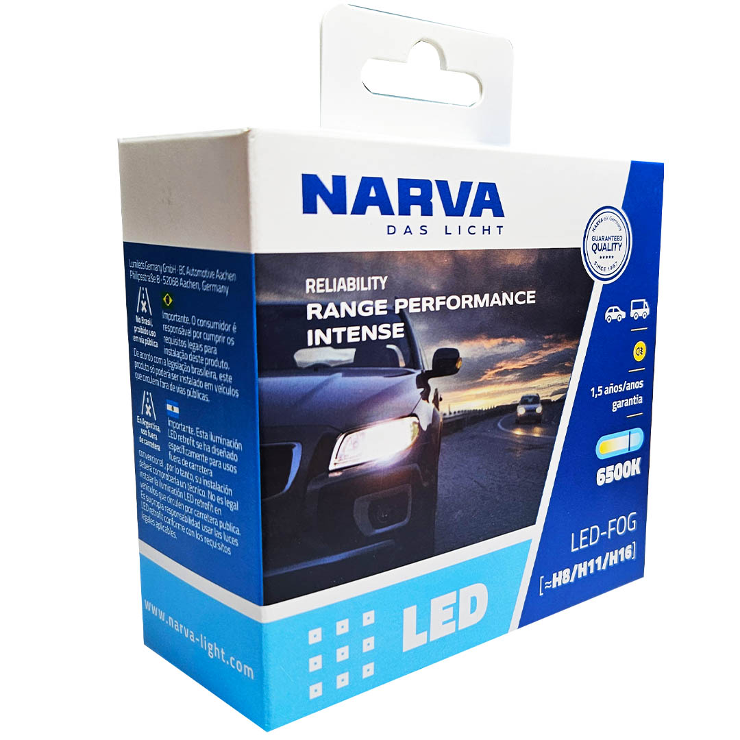 KIT AMPOLLETAS LED H8/H11/H16 12-24V 24W NARVA