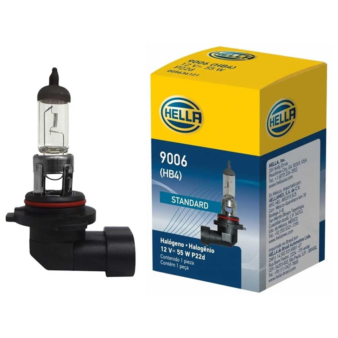 AMPOLLETA HALÓGENA HB4 9006 12V 55W HELLA