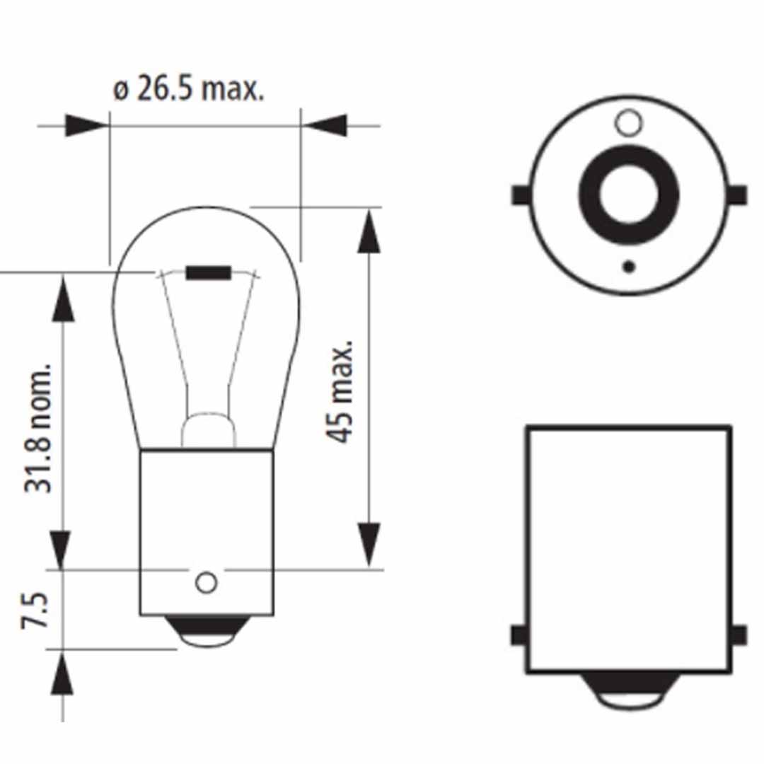 AMPOLLETA GLOBO GRANDE 12V 21W NARVA - Image 3