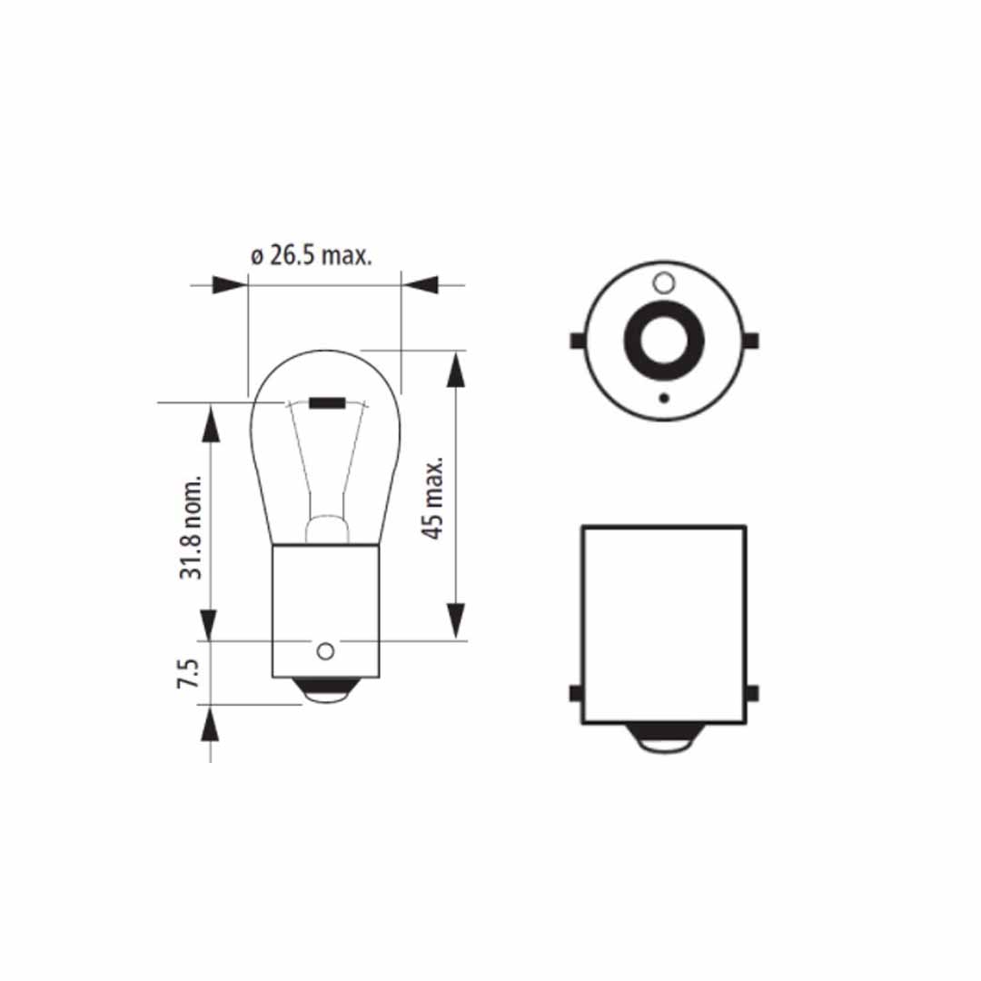 AMPOLLETA GLOBO GRANDE 24V 21W NARVA - Image 3