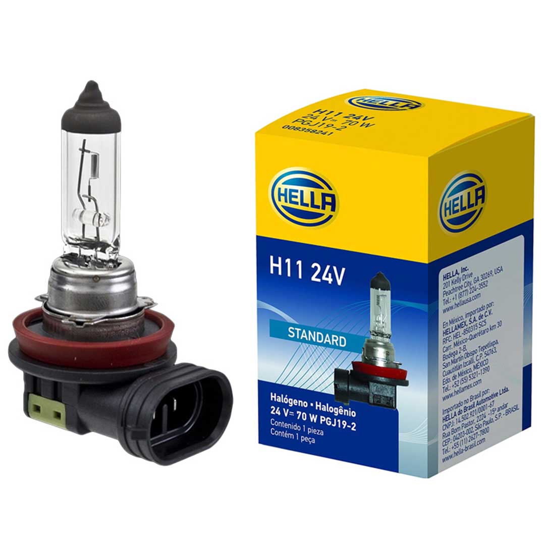 AMPOLLETA HALÓGENA H11 24V 70W HELLA