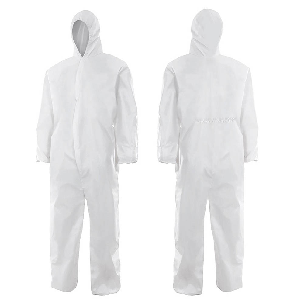 BUZO DESECHABLE BLANCO COVERALL PACK 5 UNIDADES