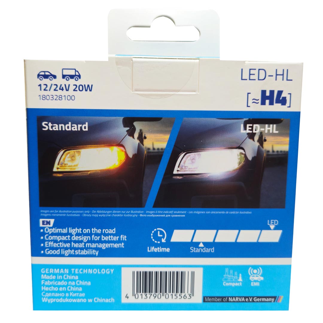 KIT AMPOLLETAS LED H4 12-24V 24W NARVA - Image 9