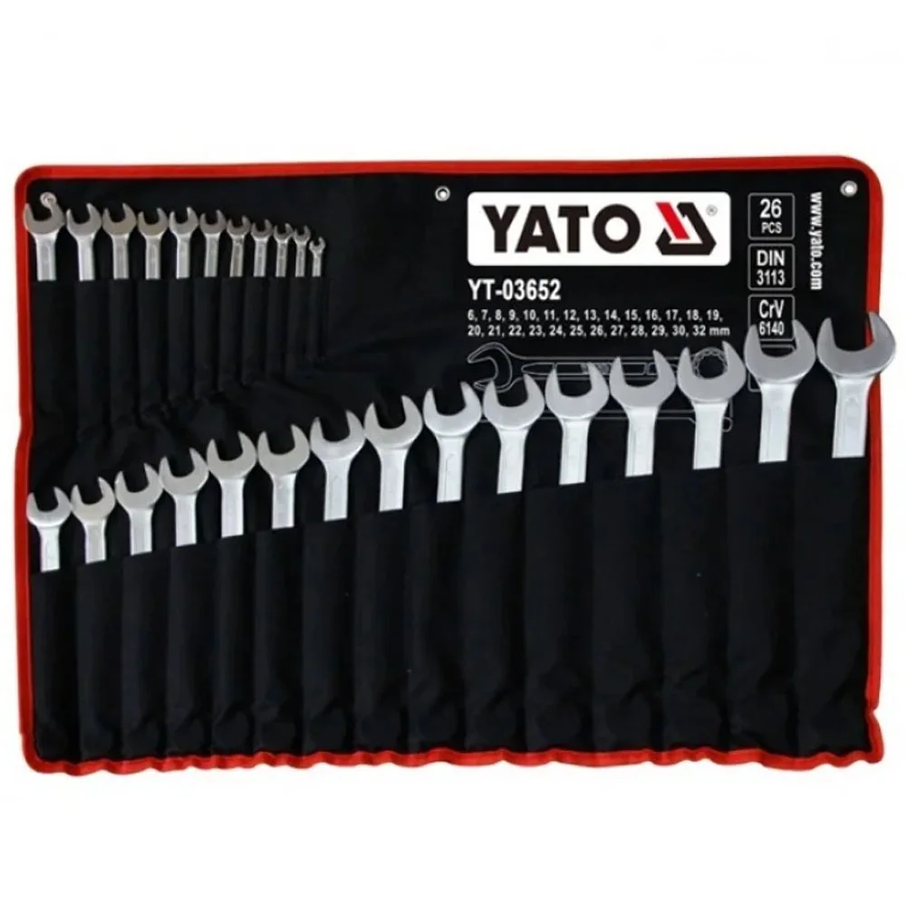 JUEGO DE LLAVES PUNTA Y CORONA 26 PCS YT-03652 YATO