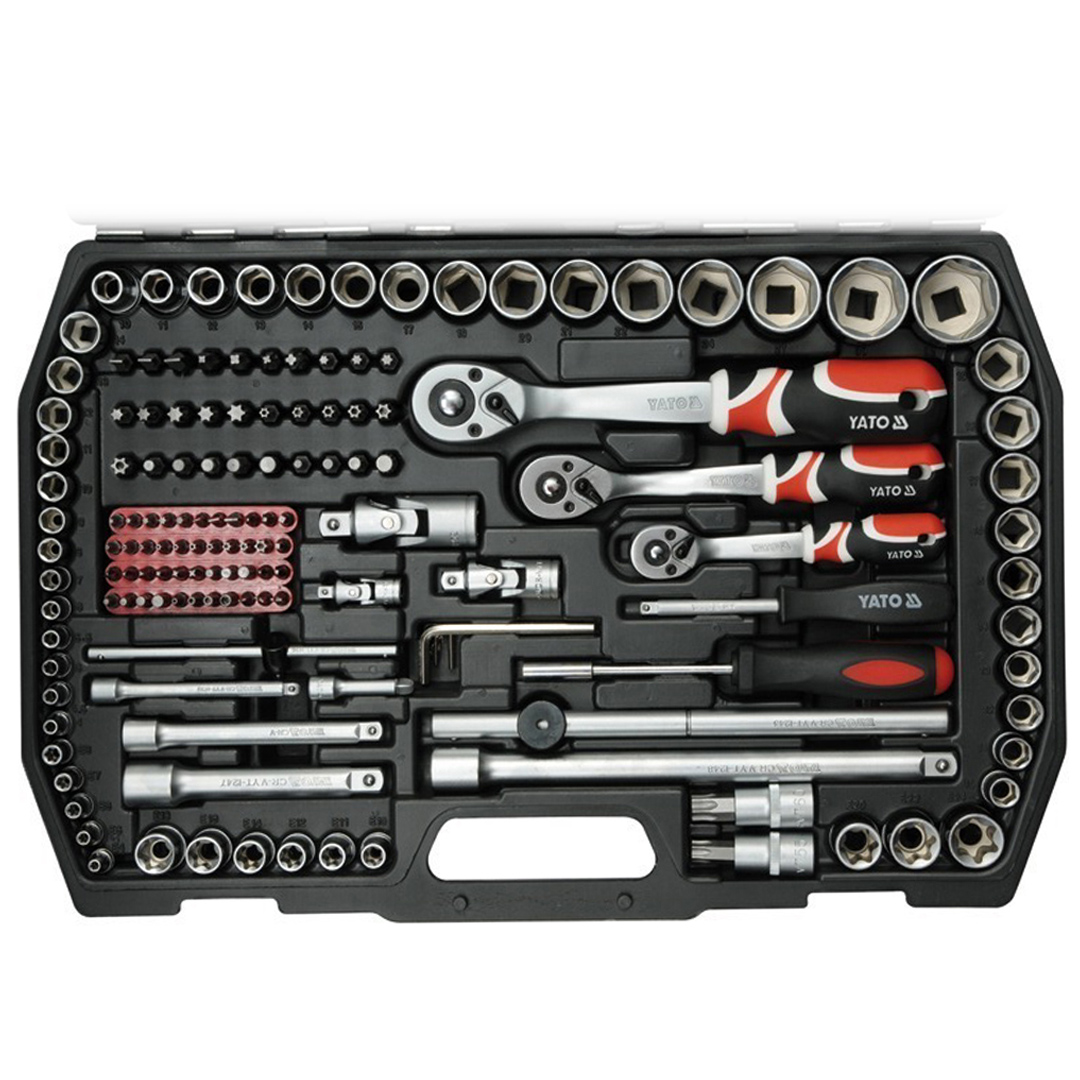 SET JUEGO DE DADOS 1/4", 3/8" Y 1/2" 215 PIEZAS YATO - Image 5