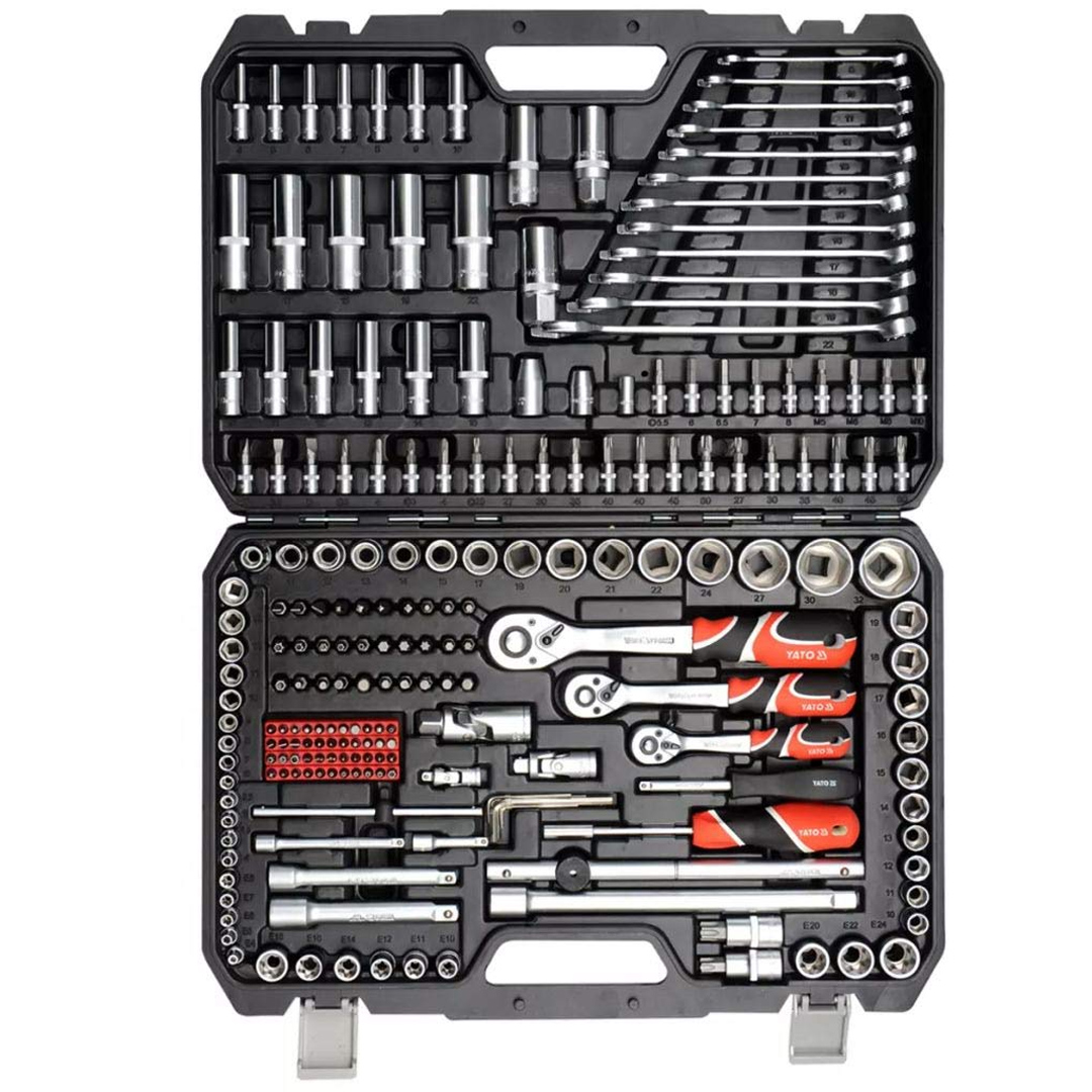 SET JUEGO DE DADOS 1/4", 3/8" Y 1/2" 215 PIEZAS YATO - Image 4