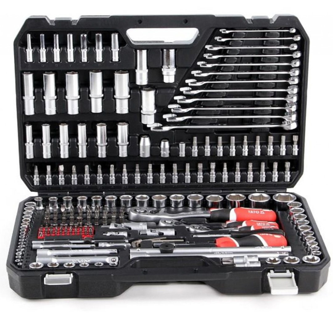 SET JUEGO DE DADOS 1/4", 3/8" Y 1/2" 215 PIEZAS YATO - Image 3