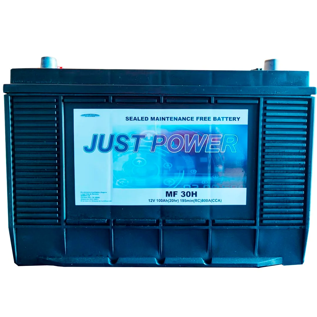 BATERIA 12V 100 AH 800 CCA BORNE ESTANDAR + IZQ JUST POWER - Image 3