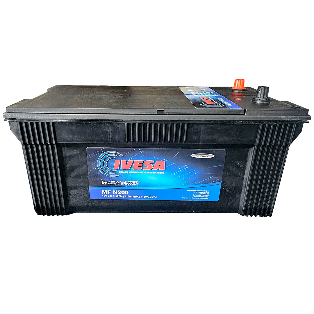BATERIA 12V 200 AH 1150 CCA BORNE ESTANDAR + DER IVESA - Image 2