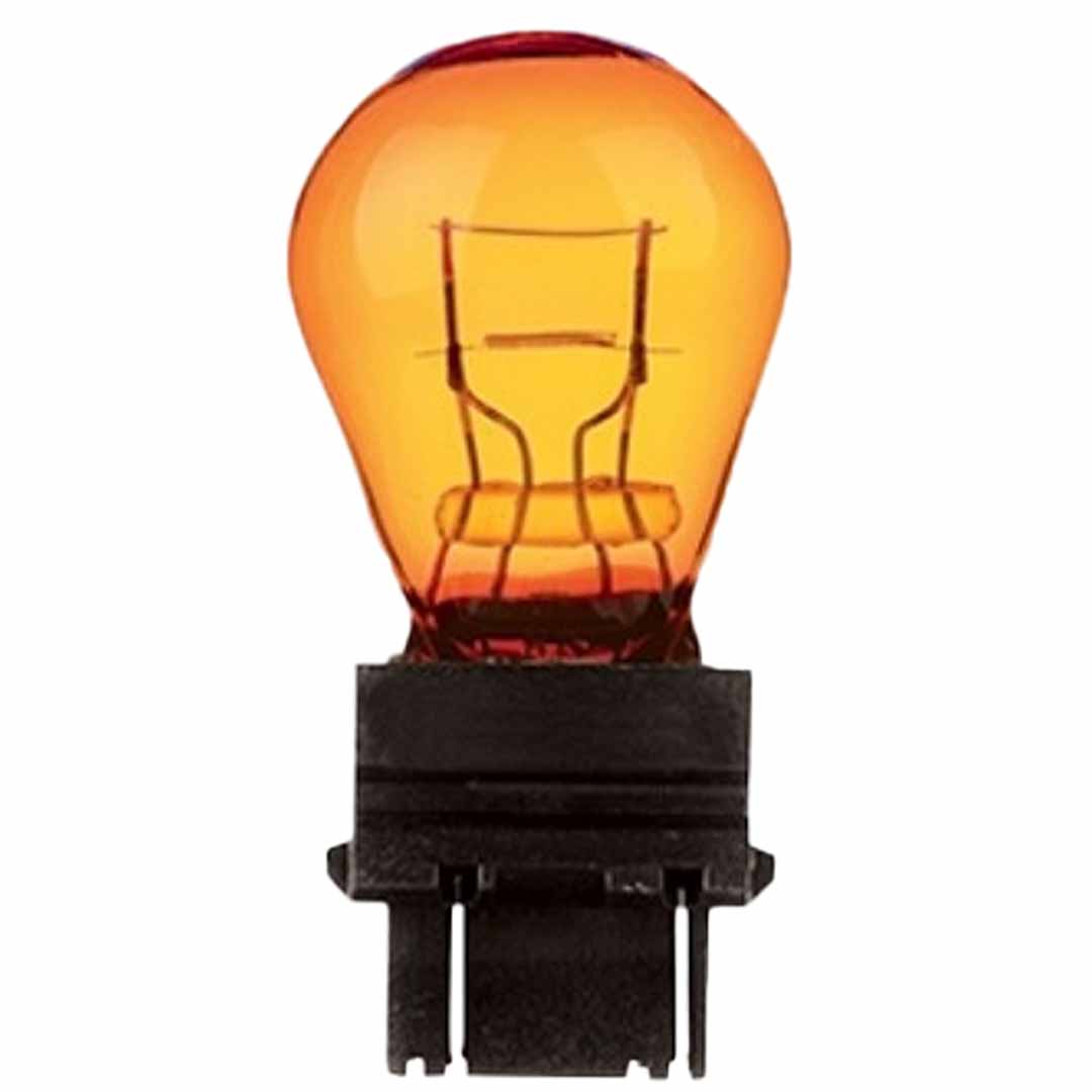 AMPOLLETA COLA DE PEZ 12V 27/7W DOS CONTACTOS AMBAR HELLA - Image 2
