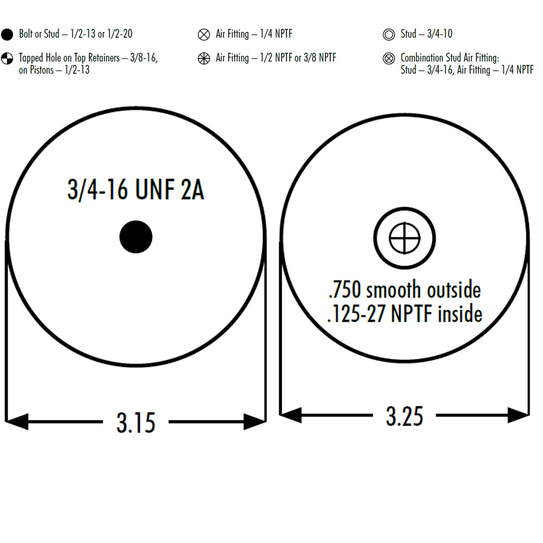 PULMON DE CABINA CAMION MACK 1S4-173 GOODYEAR - Image 5