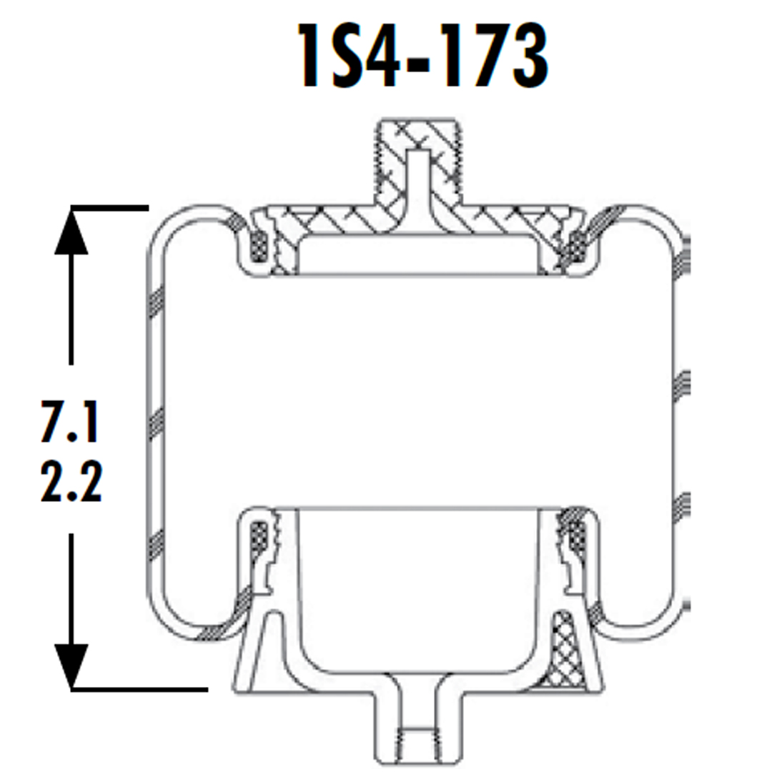 PULMON DE CABINA CAMION MACK 1S4-173 GOODYEAR - Image 2