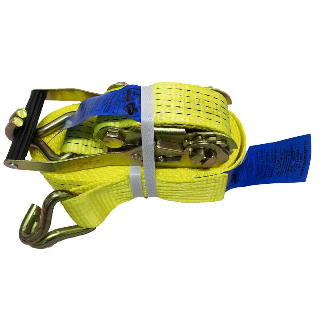 ESLINGA 12 METROS CON GANCHO JJ Y RACHET 2" 5000 KG