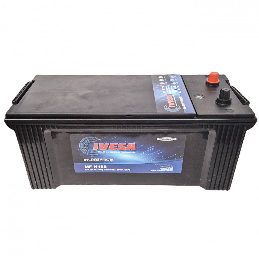 BATERIA 12V 150 AMP 1000 CCA BORNE ESTANDAR JUST POWER