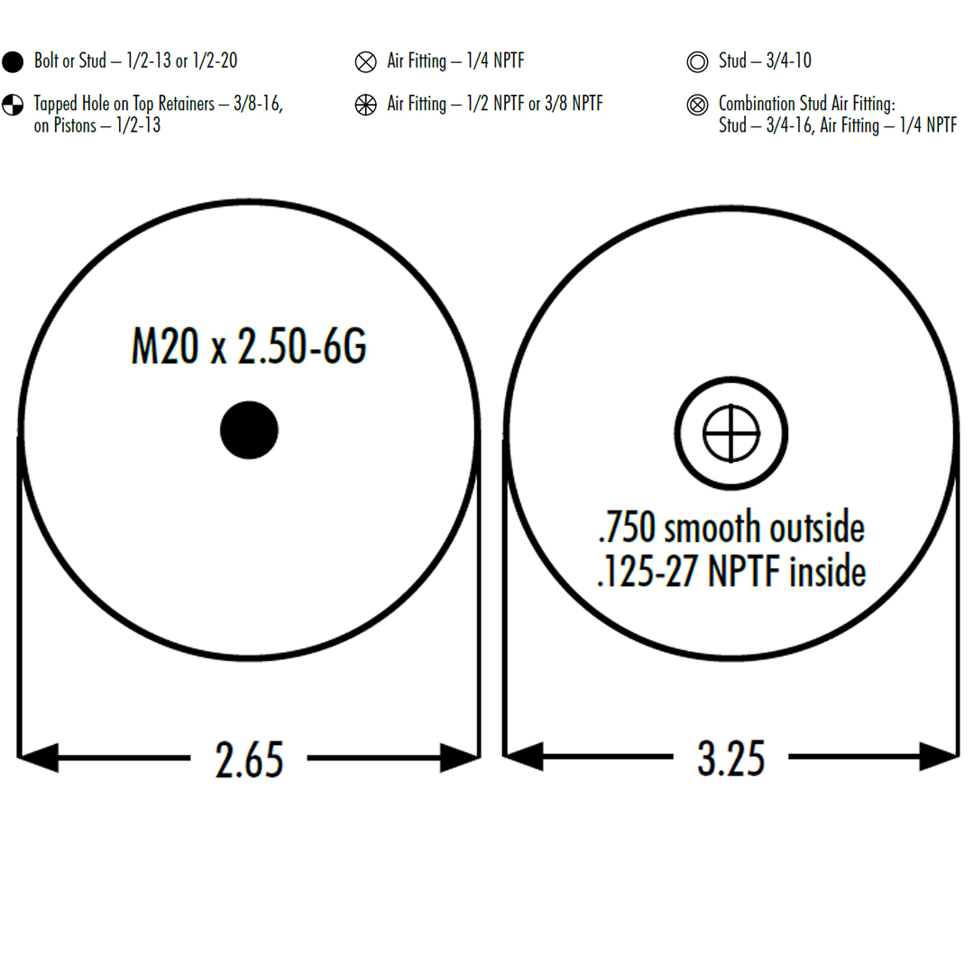 PULMON DE CABINA CAMION MACK 1S5-164 GOODYEAR - Image 5