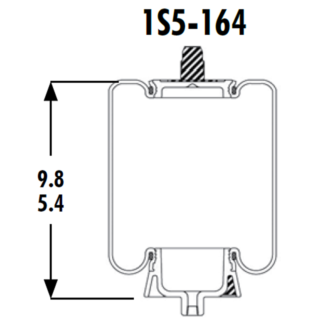 PULMON DE CABINA CAMION MACK 1S5-164 GOODYEAR - Image 3
