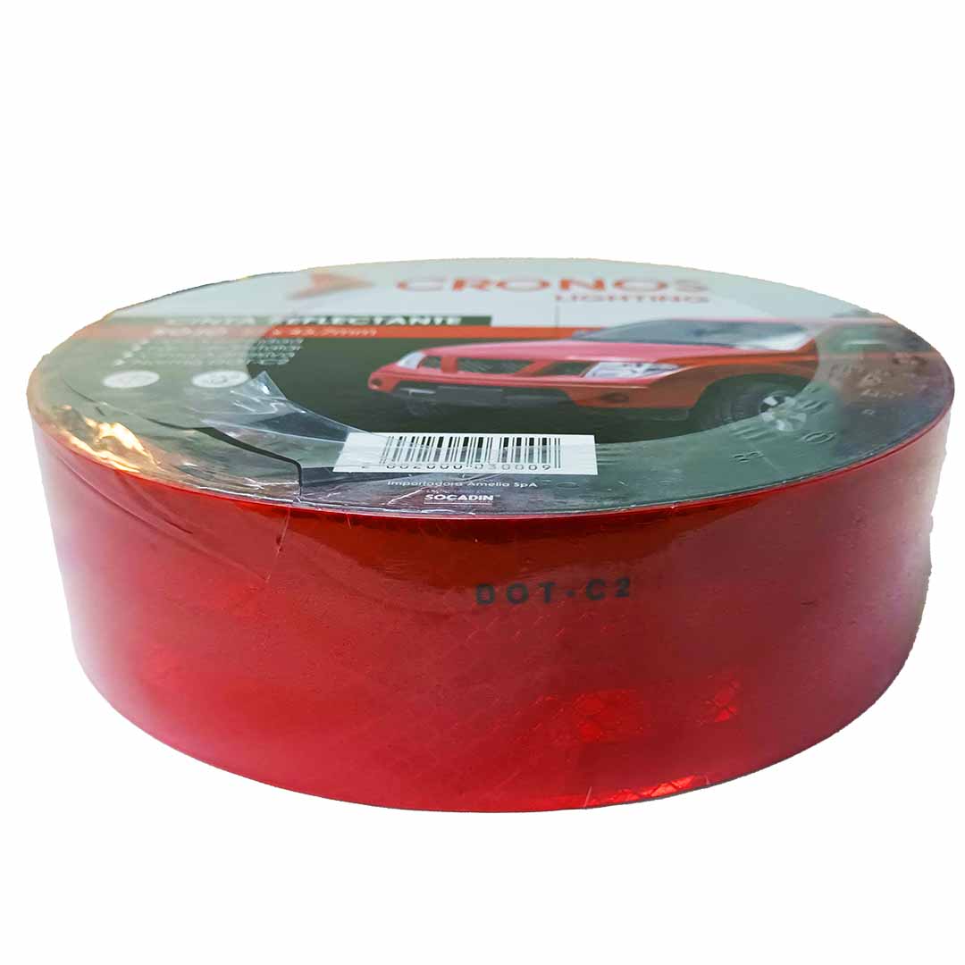 CINTA REFLECTANTE ROJA DOT-C2 45.7 MTS - Image 3