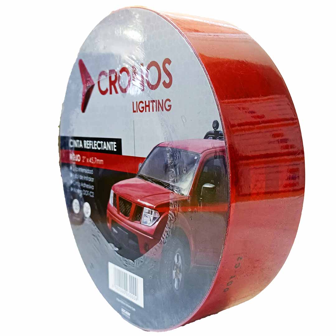 CINTA REFLECTANTE ROJA DOT-C2 45.7 MTS