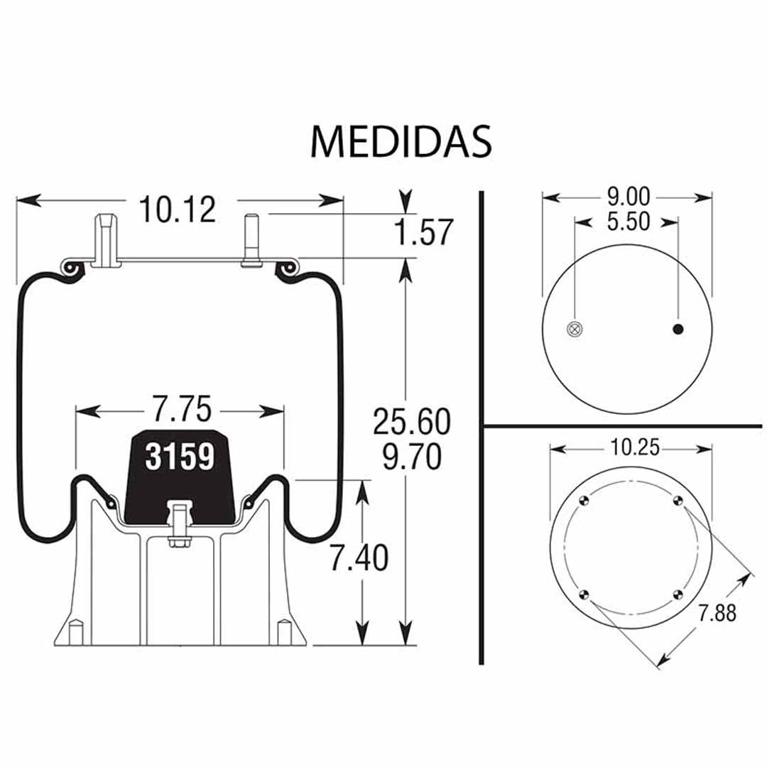 PULMÓN DE SUSPENSIÓN 1T15M-9 PARA REMOLQUE - Image 4