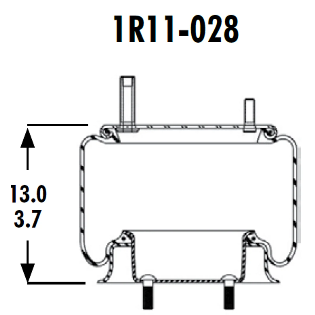 PULMON DE SUSPENSION 1T15L-1,5 1R11-028 KENWORTH GOODYEAR - Image 3