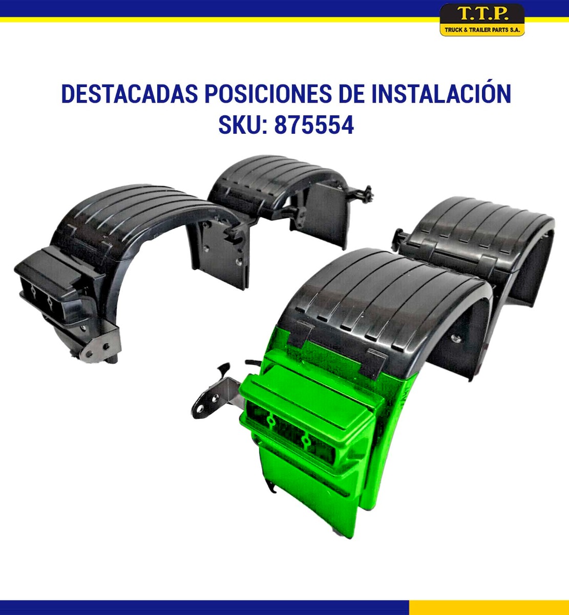 GUARDAFANGO TRASERO CON VISERA DAF XF/CF DERECHO - Image 2