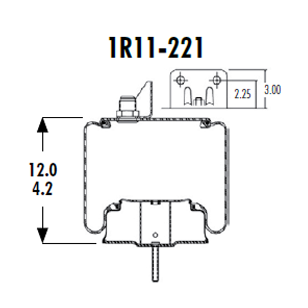 PULMON DE SUSPENSION 1T15KW-1 KENWORTH 1R11-221 SPRINGRIDE - Image 8