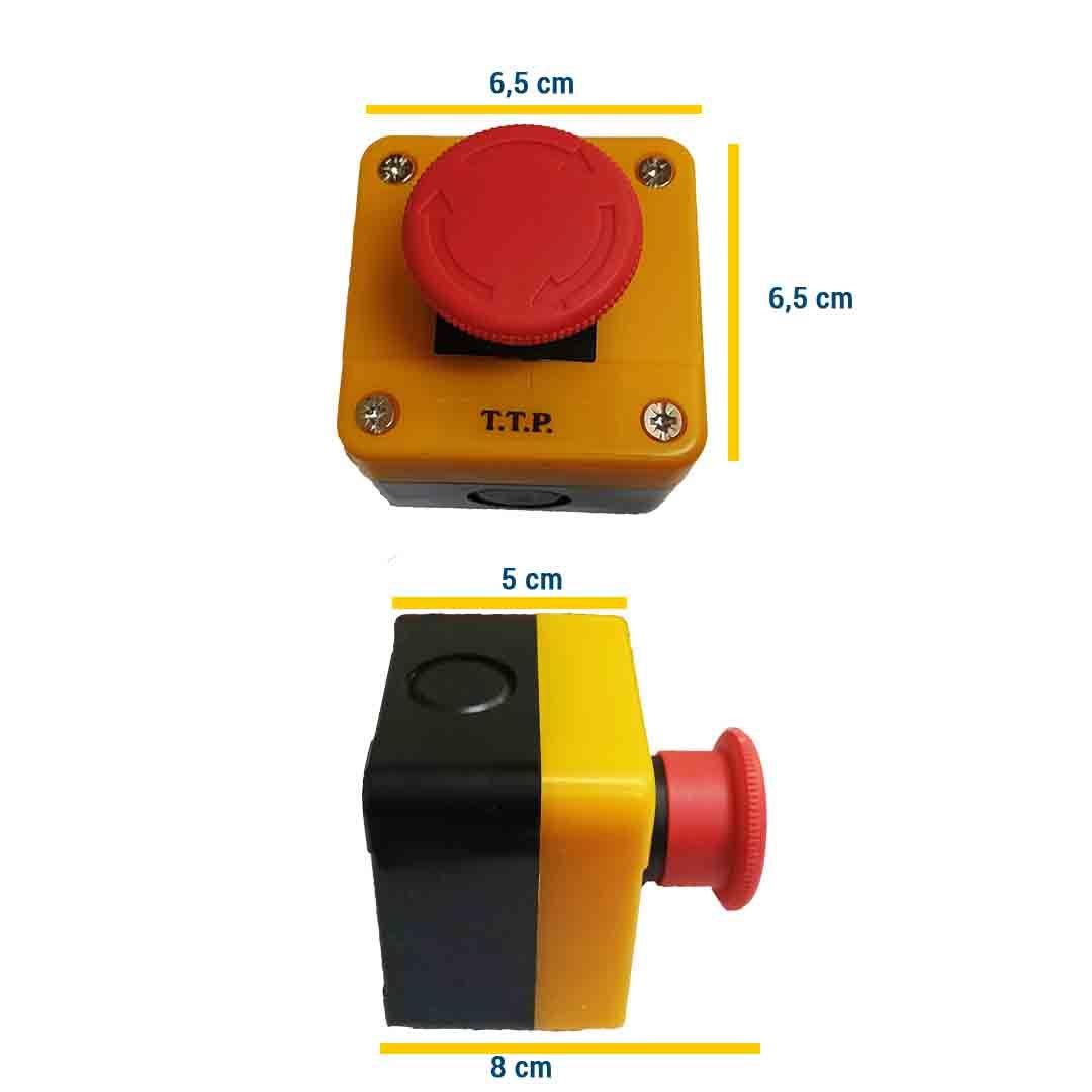 BOTON PARADA DE EMERGENCIA NC + NA PACK 6 UNIDADES - Image 3