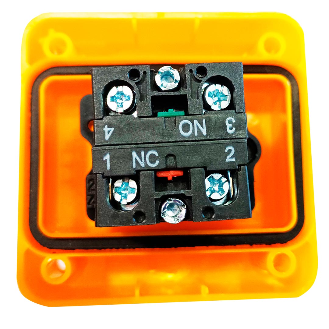 BOTON PARADA DE EMERGENCIA NC + NA PACK 6 UNIDADES - Image 2