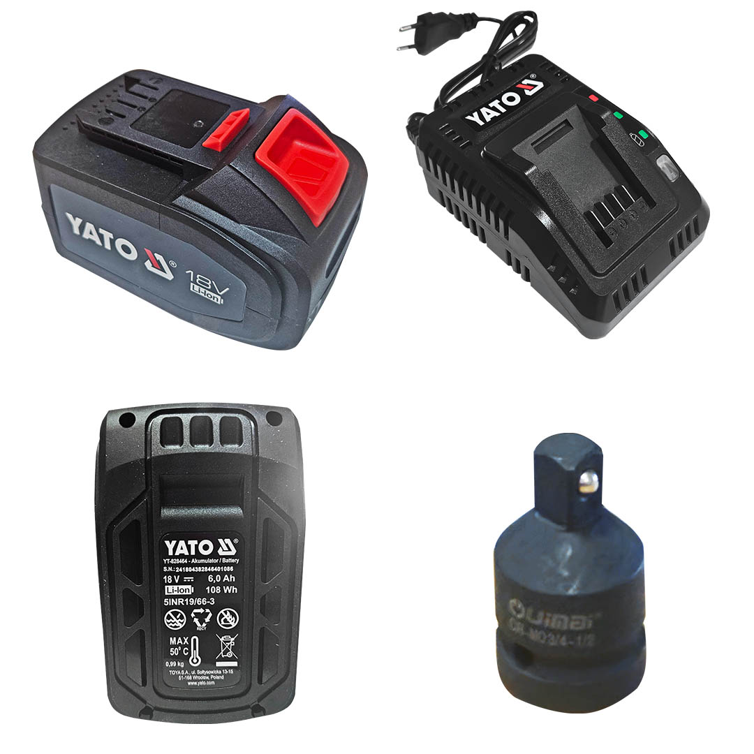  LLAVE PISTOLA DE IMPACTO 3/4" 18V 2400 NM YATO - Image 2